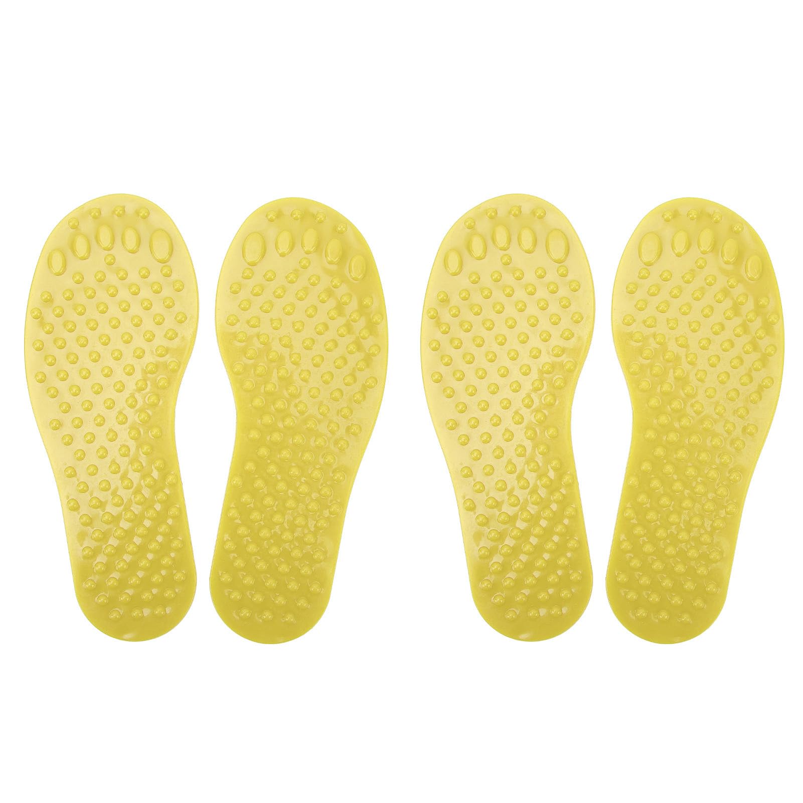 AMONIDA Foot Markers, Fun Practice PVC Educational Foot Shaped Floor Markers for Preschool (Yellow)