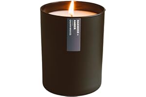 CALYAN WAX CO. Calyan Wax Soy Wax Candle, Oakmoss & Amber Scented Candle for The Home | Premium Candle with Essential Oils | 10.2 oz 50 Hour Burn | Soy Candle in Black Jar, Gift for Men