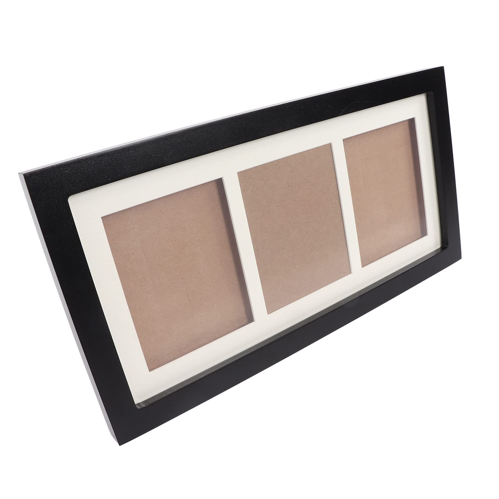 Jenngaoo Baby Handprint & Footprint Picture Frame Kit, 14x7in Newborn Handprint and Footprint Picture Frame Keepsake Gift for New Parents or Babyshower(Black)