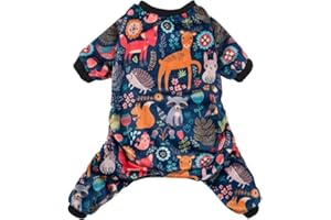 CuteBone Dog Pajamas Forest Family Dog Apparel Dog Jumpsuit Pet Clothes Pajamas Coat CAD-P75S