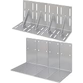 Dock Brackets Hardware for Floating Dock and Stationary Docks | Corner Brackets Hardware,Heavy Duty L-Shaped Outside &amp; Inside Corner Bracket Plate for Stabilizing Frame, 4 Pack