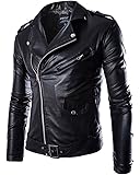 YR! Chaqueta De Cuero Genuino Para Hombre, Abrigo Vintage De Piel De