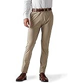 Rhone Commuter Skinny Men's Pants, Ultra Slim-Fit Mens Dress Pants, All-Day Comfort, Stretch Fabric, Work Pants for Men, Slim-Straight Leg Mens Slacks, Wrinkle Resistant Khaki W33-33L