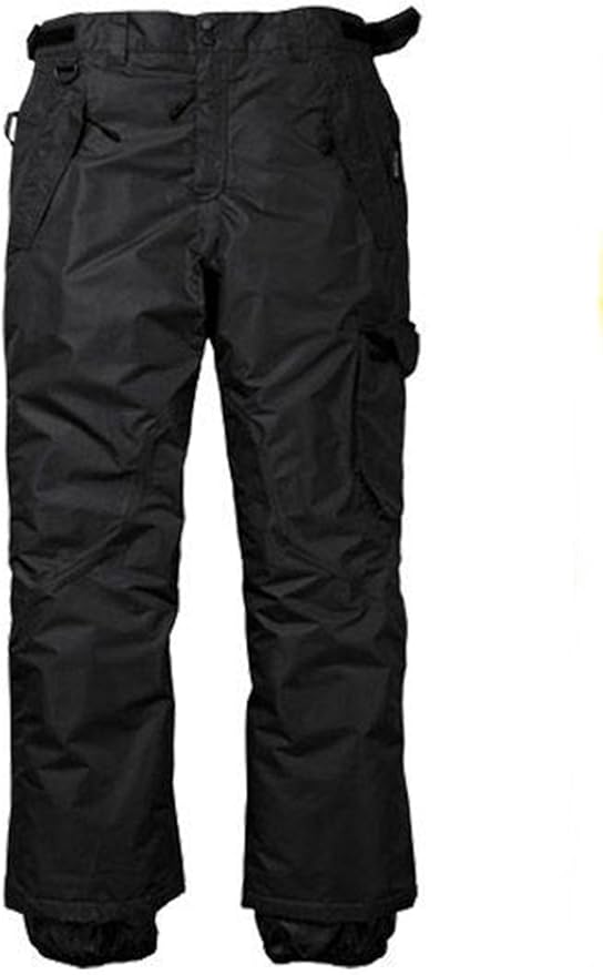 Crivit Men's snowboard ski trousers winter trousers snow trousers Black 46 Amazon.co.uk