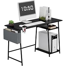 32" Edx Computer Desk With 2 Drawers & Hidden Storage - Modern Home Office Workstation