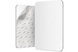 Mavoro 7x9 Shaving Mirror for Shower | 3M Adhesive Shower Mirror | Acrylic - Unbreakable | Less Fogging | Sleek Frameless | Peel and Stick | Glassless Safety (1 Pack)