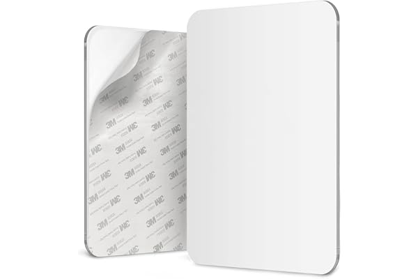 Mavoro 17.5 x 22.5cm Shaving Mirror for Shower | 3M Adhesive Shower Mirror | Acrylic - Unbreakable | Less Fogging | Sleek Fra
