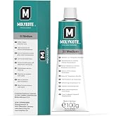 Molykote 33 Medium Grease Lubricant 5.3oz 150g Tube Grease Light-Load Applications. Wide Service-Temperature Range (-73&deg;C to 180&deg;C) Water-Resistant Low-Temperature Characteristics