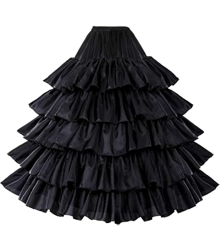 black dress with petticoat BEAUTELICATE MISSYDRESS Full A-line 6 Hoops Floor-length Bridal Gown Slip at Amazon Women's Clothing store Fit:Athletic ASOH The Nile is there dames Berry First Birthday Outfit,