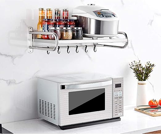 ZPEM Soporte de Pared Estante para microondas Almacenamiento para ...