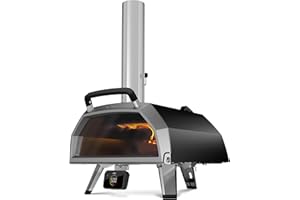 Ooni Karu 2 Pro Multi-Fuel Pizza Oven - Wood and Gas Outdoor Pizza Oven with Pizza Stone & Integrated Thermometer, Pizza Oven Outdoor, Dual Fuel 16 Inch Pizza Maker, Outdoor Cooking Grill