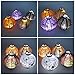 JOYIN Pack of 8 Halloween Decorations Paper Lanterns with LED Light for Halloween Party Supplies Halloween Party Favor