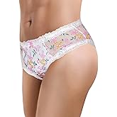 Littleforbig Unisex Hipster Briefs Cottagecore Pattern Mesh Shaping Tucking Gaff Briefs