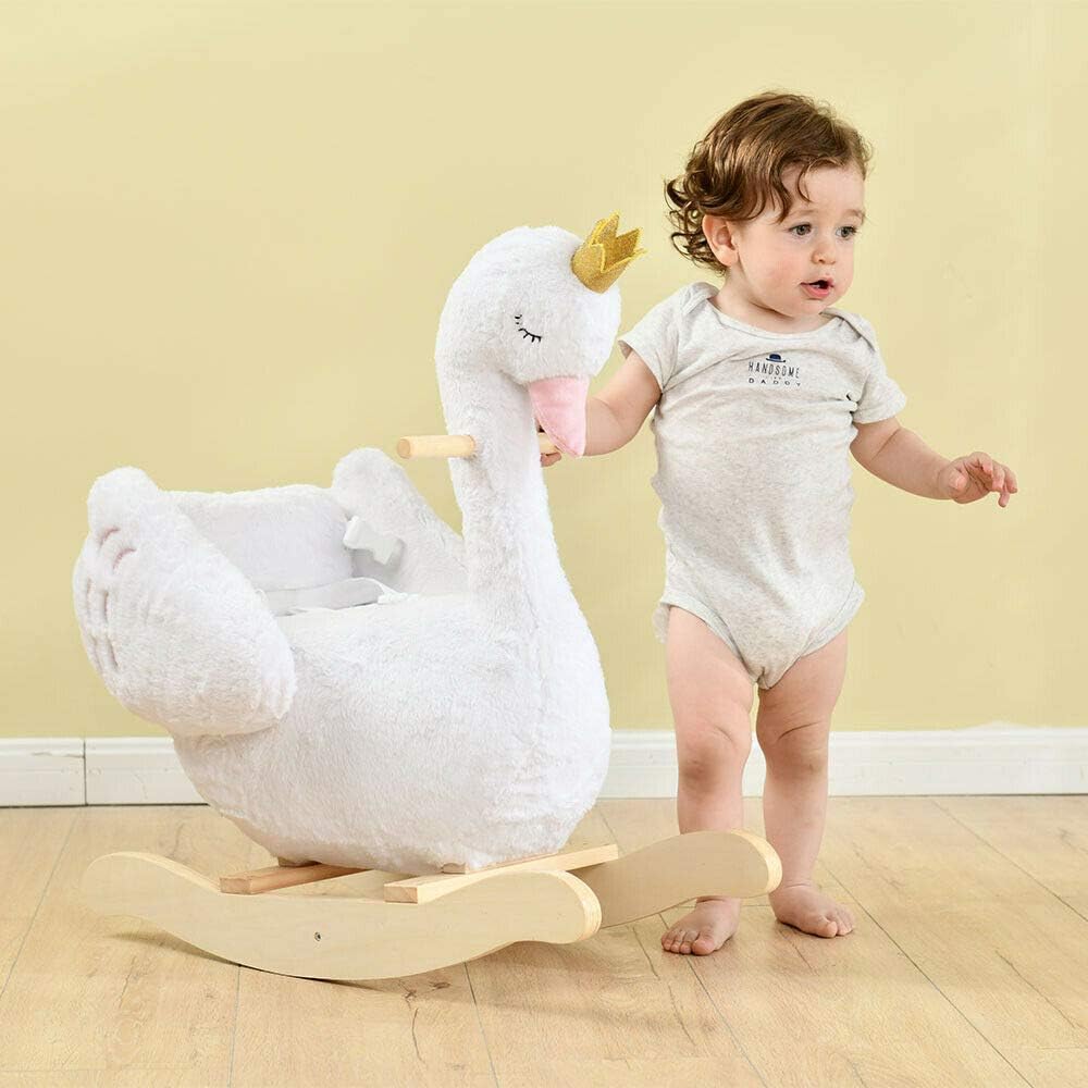 swan rocking horse