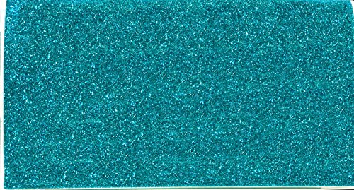Glitter Sparkle Teal Vinyl Checkbook w/Check Register Bling