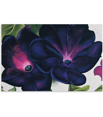 Black and Purple Petunias/オキーフ/ポスター Georgia O'Keeffe Petunias Poster - de Young & Legion of