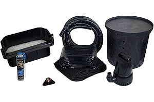 HALF OFF PONDS Simply Waterfalls 3300 Pond Free Waterfall Kit, with 10 ft by 20 ft PVC Liner and 3,000 GPH Aqua Pulse Series Submersible Pump - PVCPSAN1