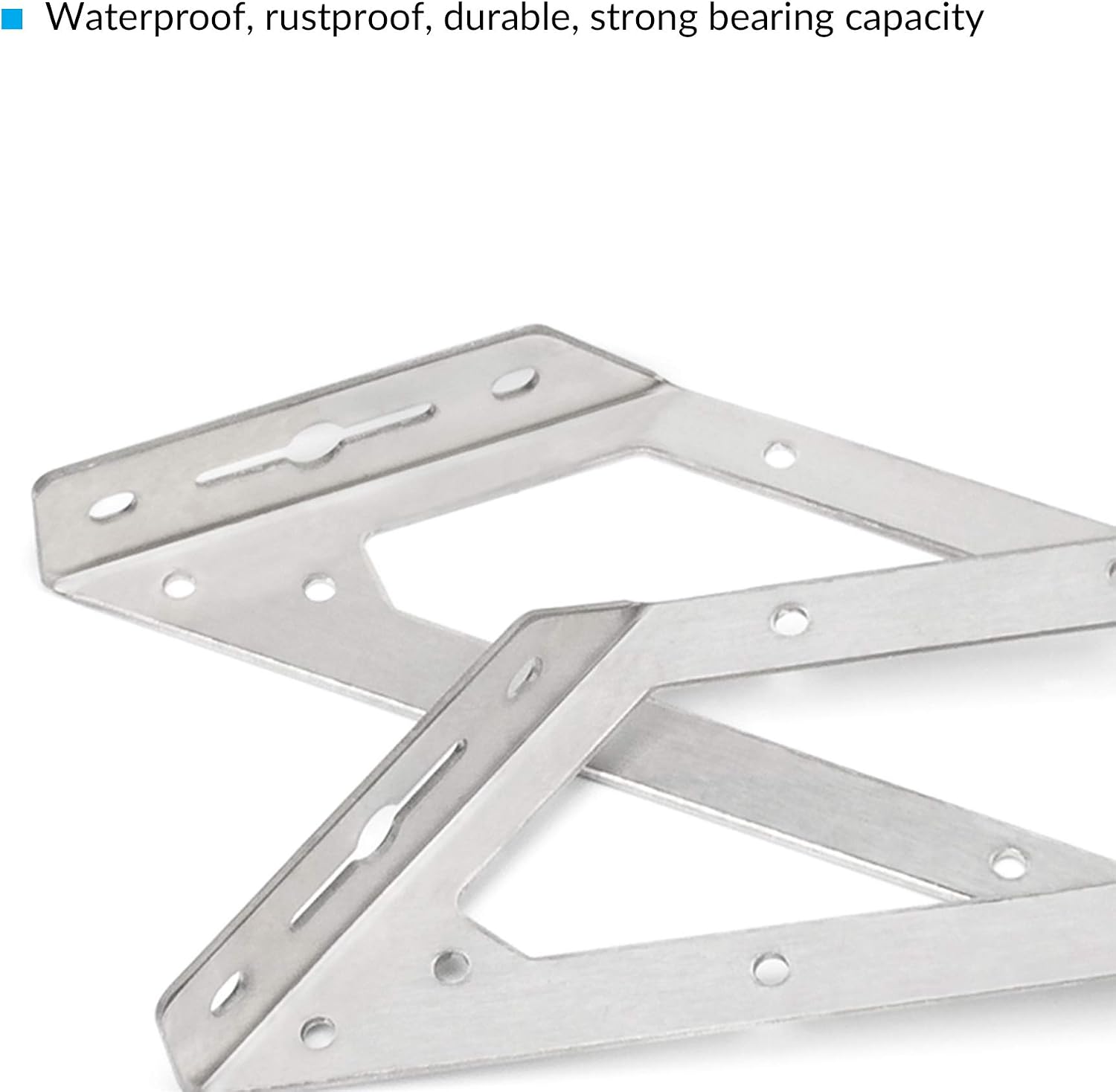 Steel Join Triangular 2Pack Triangle Braces, Stainless Steel Triangular Flange Angle Bracket ...