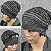 Hot Fashion Slouch Baggy Beanie Cap Slouchy Skull Hat Mens Womens Knit Hat (Black)