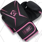 AQF Boxing Gloves Kids Adults 4oz 6oz 8oz 10oz 12oz 16oz Pink Training Muay Thai view 7