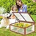 Portable Wooden Green House Cold Frame Garden Raised Plants Bed Protection