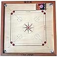 SCEXPORTS Carrom Board Game Brown spl ( 32 X 32 INCHES Outer Approx ) ( 29 X 29 INCHES Inner ) 1.5 Boarder Full Size Free Coin Set & Sticker ROT-55