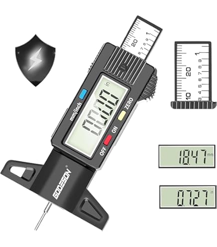 Fowler 54-225-500-0 X-Tread Tire Depth Gauge with 0-1 Fowler 54-225-500-0 X-Tread Tire Depth Gauge with 0-1