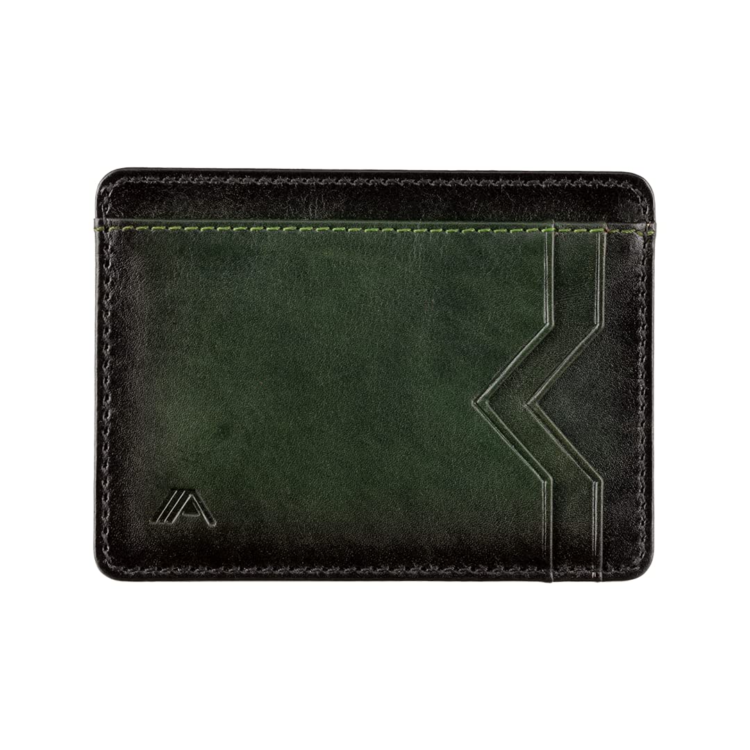 A-SLIM RFID Card Holder - Photo Window/ID Holder Wallet - Minimalist Leather Card Wallet with Front Pocket | Kumo