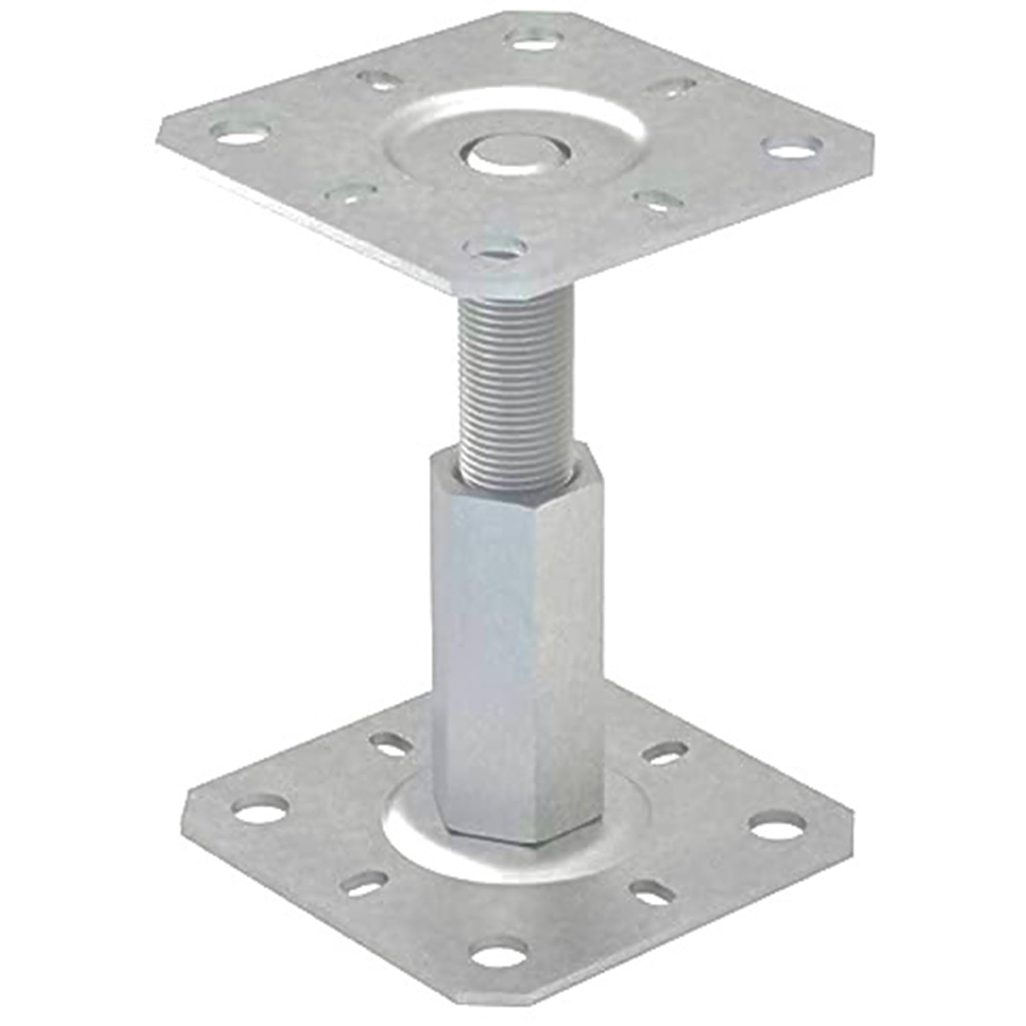 Fence Posts Size: 130mm x 100mm (5" x 4") Pack of: 1 Repair Support Brackets Adjustable Heavy Duty Bolt Down