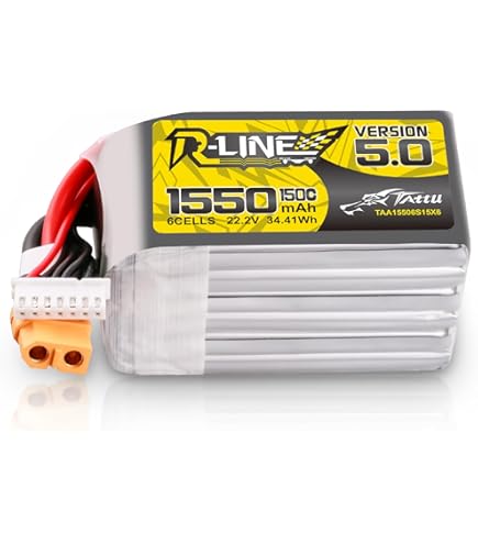 Amazon.com: TATTU R-Line Version 5.0 6S Lipo Battery 22.2V 150C