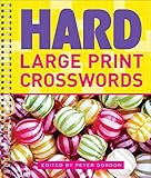 Hard Large Print Crosswords by Peter Gordon