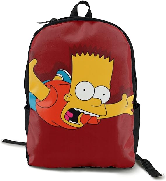 Simpsons Backpack Book Notebook Bag Multifunctional Leisure College Student Travel Business Men