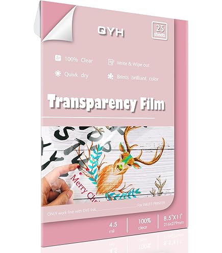 Apollo PP100C Transparency Film - Plain Paper B/W Copier Film, Letter Size, 100 Sheets