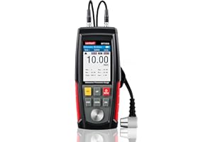 Wintact Digital Ultrasonic Thickness Gauge, Range 0.039 to 11.81 in with Probe for Measuring Metal and Nonmetal Materials, St