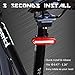 Bicycle Tail Light with USB Rechargeable,(New Design by Xawy)Ultra Red and Blue Bright 6 Modes In One Rear LED Safety Strobe Flashing Light Compatible With Bikes, Helmets, Bags