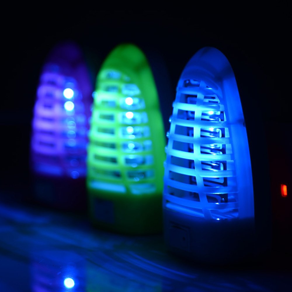 Vone Electronic Insect Killer, Bug Zapper Night Lamp Household Fly Killer, Insect Control Electronic Repellent, Auto To and Off Safe Children Pets (2 Pack)