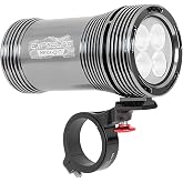 Exposure Lights MaXx-D 17, Bike Light, Gunmetal Grey, IP67 Waterproof, CNC-machined 6063 Aluminium, Battery Powered, 326g, Handlebar Mount, 4850 Lumens