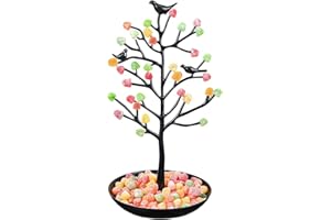 Candy Dish, Festive Gumdrop Tree Artificial Tree for Table Centerpiece Nostalgic Gum Drops Christmas Decorations for Xmas Hom