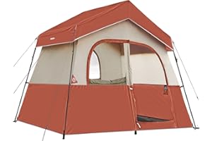 HG HIKERGARDEN 6-8 Person Camping Tent - Portable Family Cabin Tent for Camp, Windproof Fabric Camp Tent Outdoor for Hiking, Backpacking, Traveling