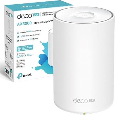 TP-Link Deco X50-DSL AX3000 VDSL Mesh WiFi 6 Router 4x WAN LAN HomeShield