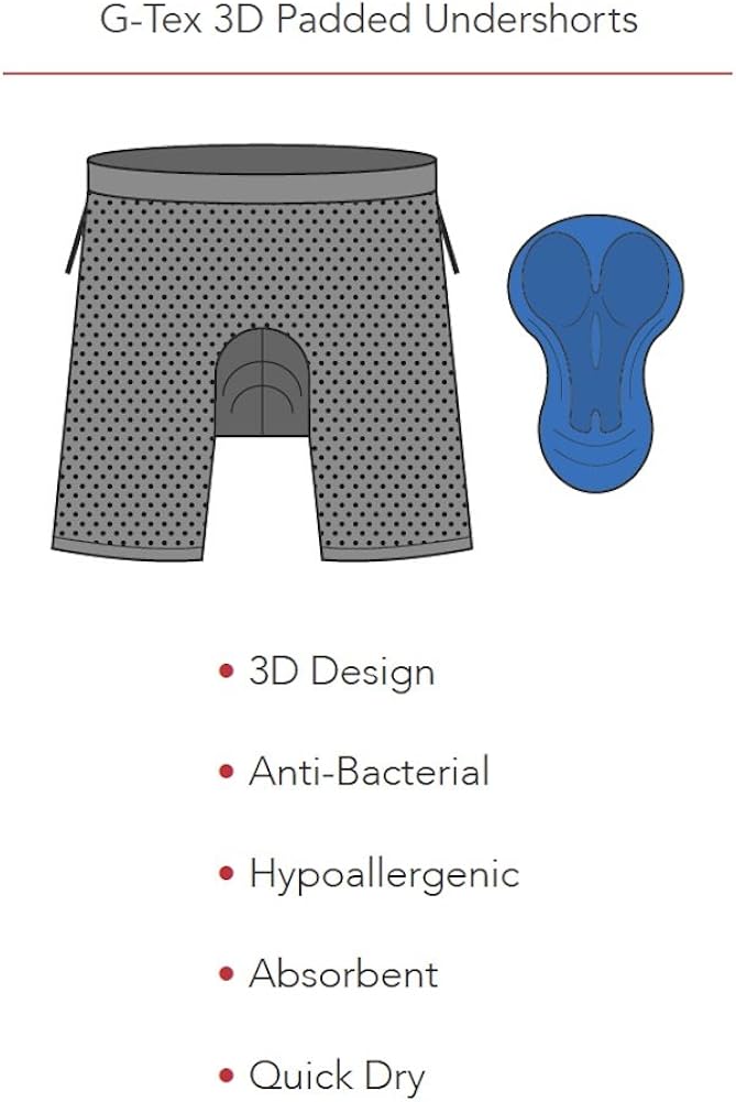 The Single Tracker-Mountain Bike Cargo Shorts, with Premium Antibacterial G-tex Padded Undershorts: Clothing