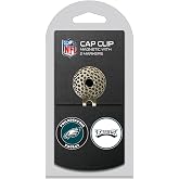 Team Golf NFL Golf Cap Clip with 2 Removable Double-Sided Enamel Magnetic Ball Markers, Attaches Easily to Hats