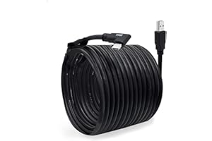 TNE Link Cable for Meta Quest Pro/Oculus Quest 2 16ft (5M) Cable for PC Gaming and Charging | High Speed Data Transfer & Fast Charger Cord Angled Type C USB3.2 Gen1 to USB Type A Power Cable (16ft/5m)