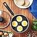 VonShef Egg Poacher Sauce Pan with Removable Poaching Cups and Glass Lid, BPA Free, 4 Cups