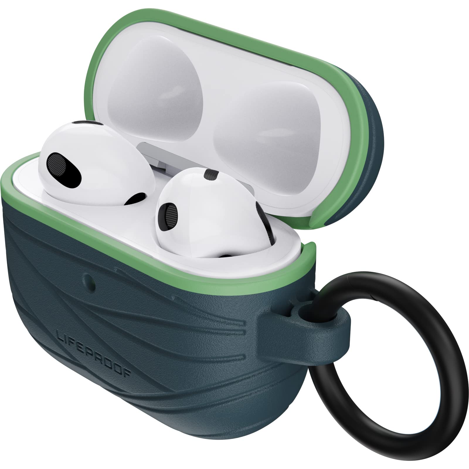 LifeProof Headphone Case for AirPods 3rd Gen 2021, Shockproof, Drop proof, Ultra-Slim, Scratch and Scuff Protective Case for Apple AirPods, Includes Carabiner, Sustainably made, Grey