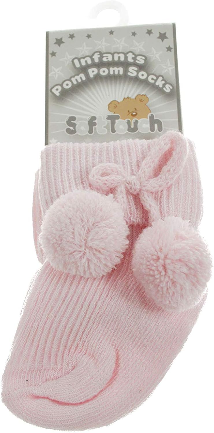 Baby Infant Pom Pom Socks (612Month, Pink) Amazon.co.uk Clothing