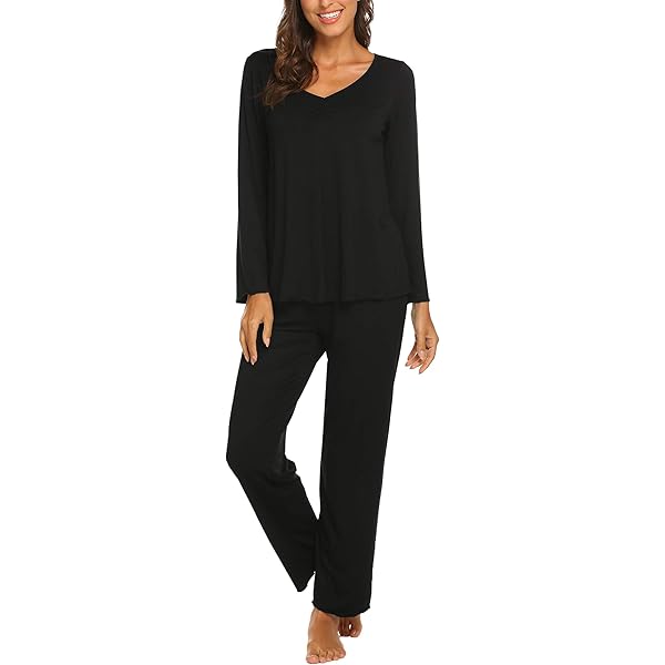 OPOIPIN Women's Pajama Set - Long Sleeve Pullover Top & Pants With Pockets, 2-Piece Lounge Wear - View #11
