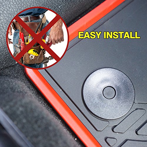 Car Floor Mats Replacement for Jeep Wrangler JL 4 Doors 2018 2019 Front