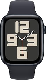 Apple Watch SE 2nd Gen 2023 GPS 44mm Midnight Aluminium Case Midnight Sport view 2