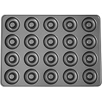 Wilton Perfect Results Non-Stick Donut Pan, 20-Cavity Donut Baking Pan